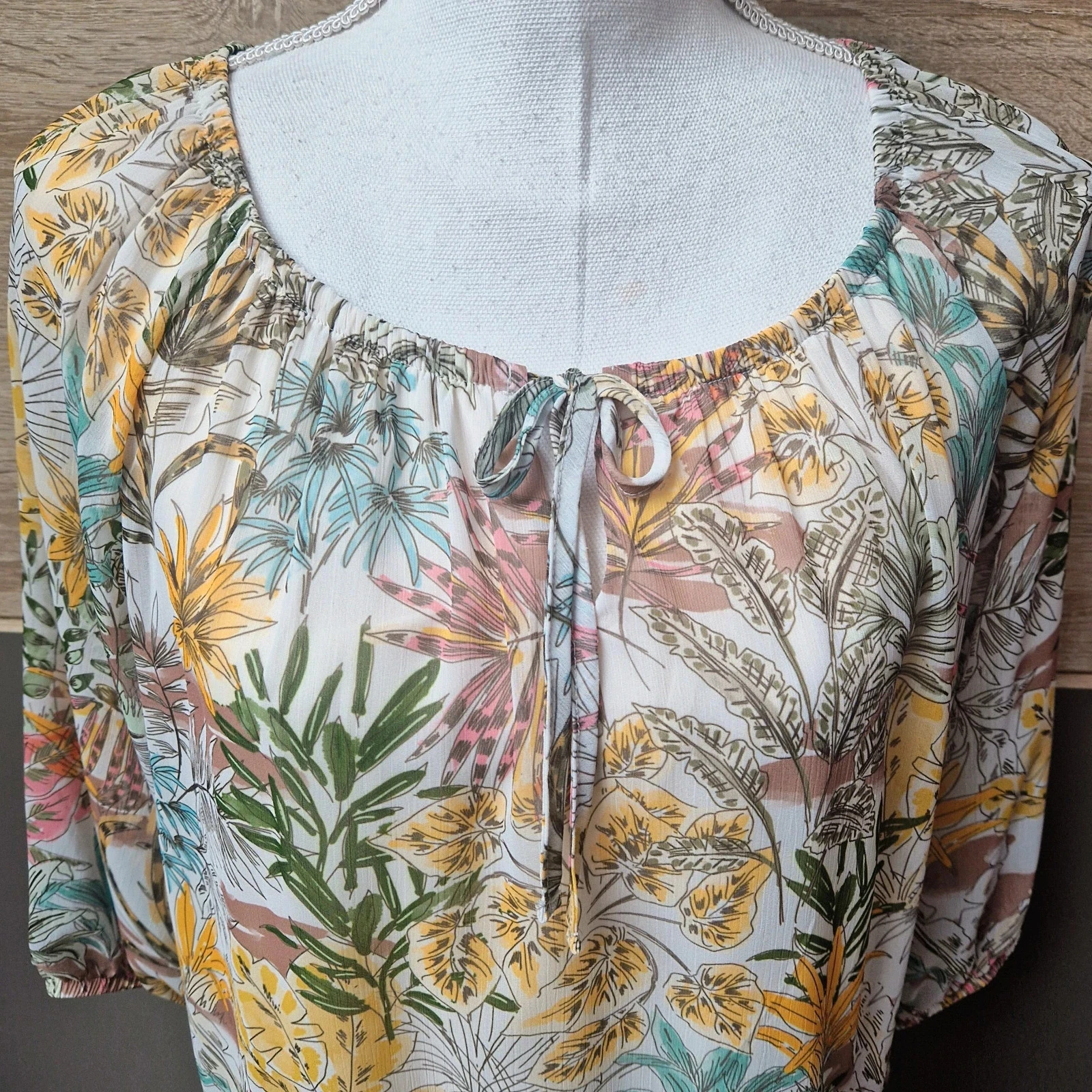 Blouse 3/4 sleeves size 40 – photo 2
